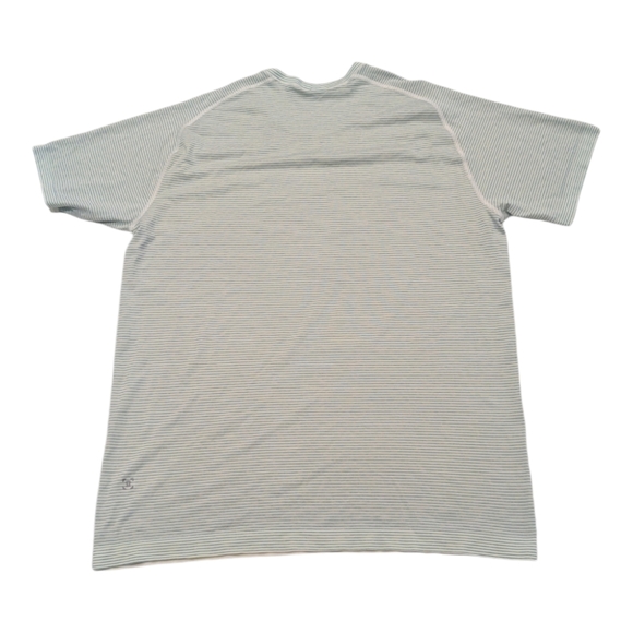 Lululemon Peloton Green Stripe Athletic Shirt Size Large - Picture 2 of 6